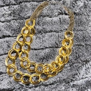 Inc Gold Link Double Layer Necklace